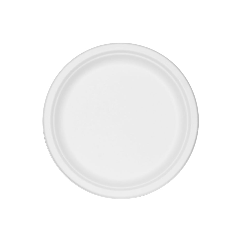 甘蔗可生物降解圆盘 6 英寸 50 件