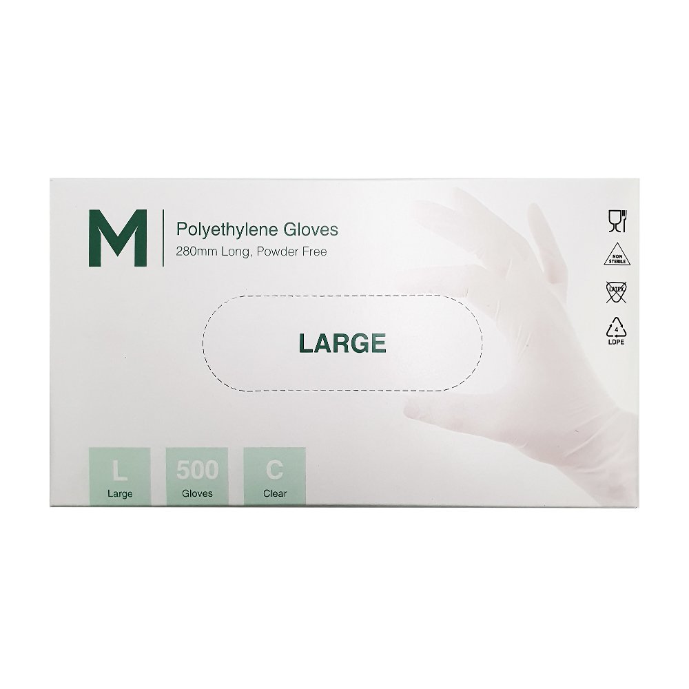 聚乙烯手套 透明 500 只(大号)