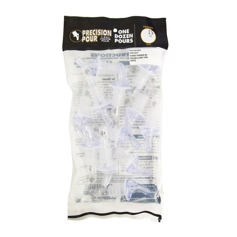 倒酒器 无颈圈 透明 15ml 12 件