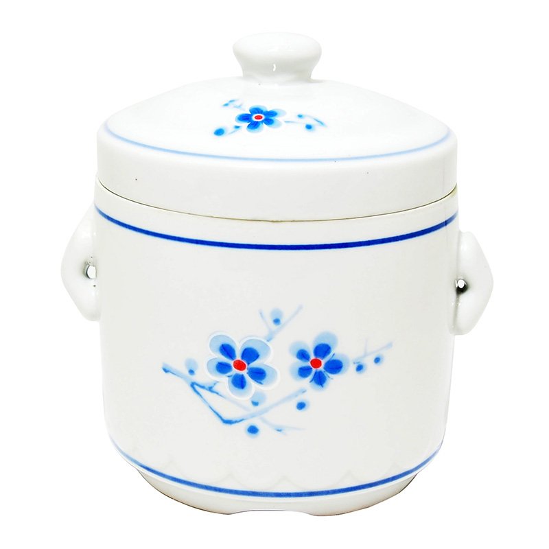 带盖陶器汤锅 白色 #100