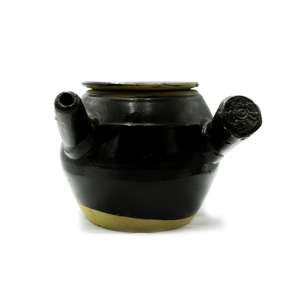 陶土汤药草锅 棕色 10cmx12.5cm