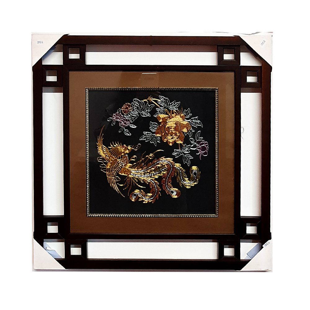 中式壁饰 530mmx530mm “丹凤”单凤