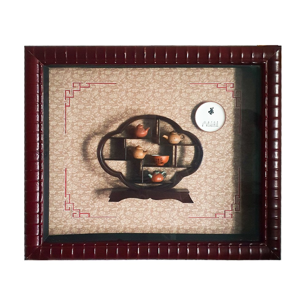 玻璃柜中式壁饰 630mmx530mm