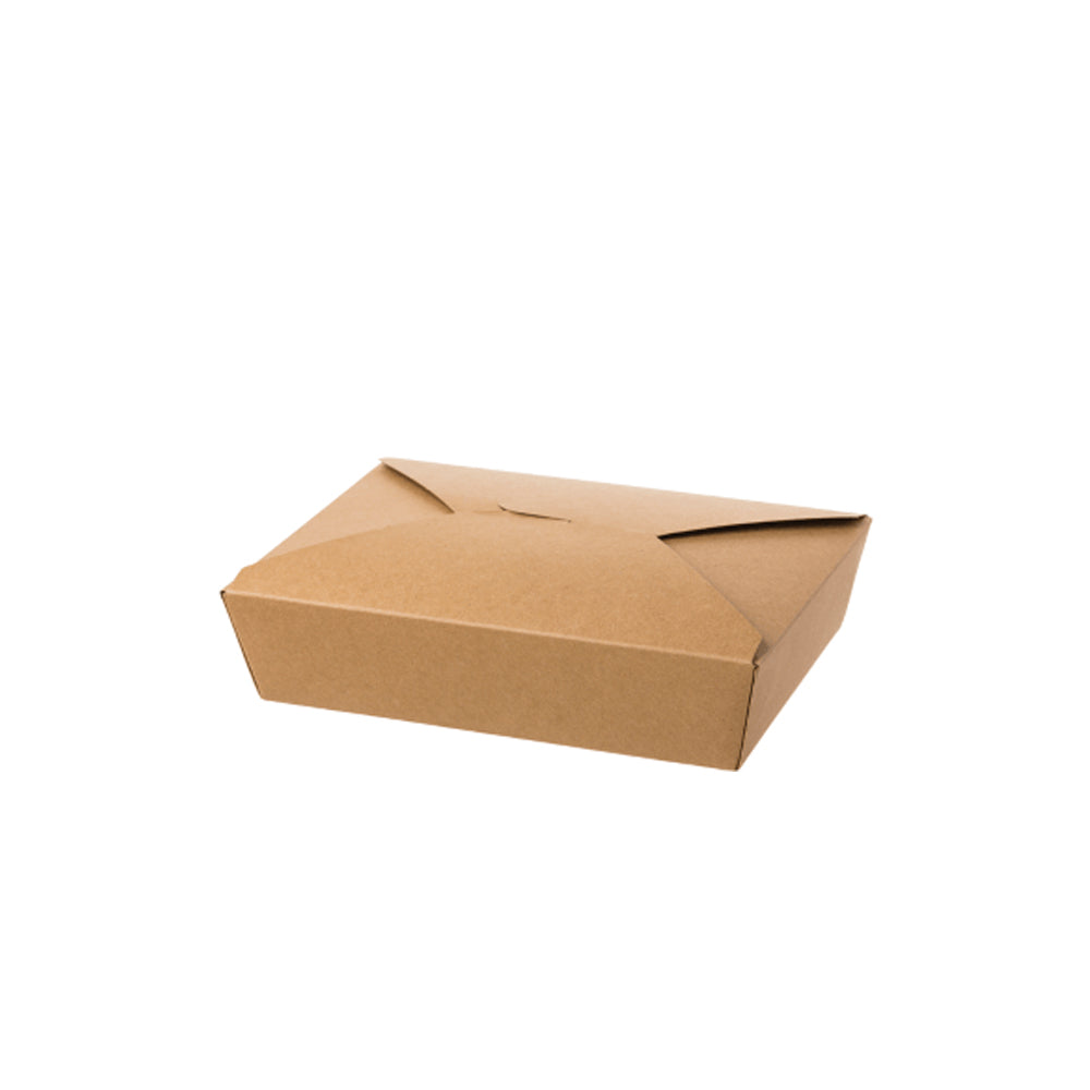 纸板餐盒 尺寸 #2 棕色 50 件
