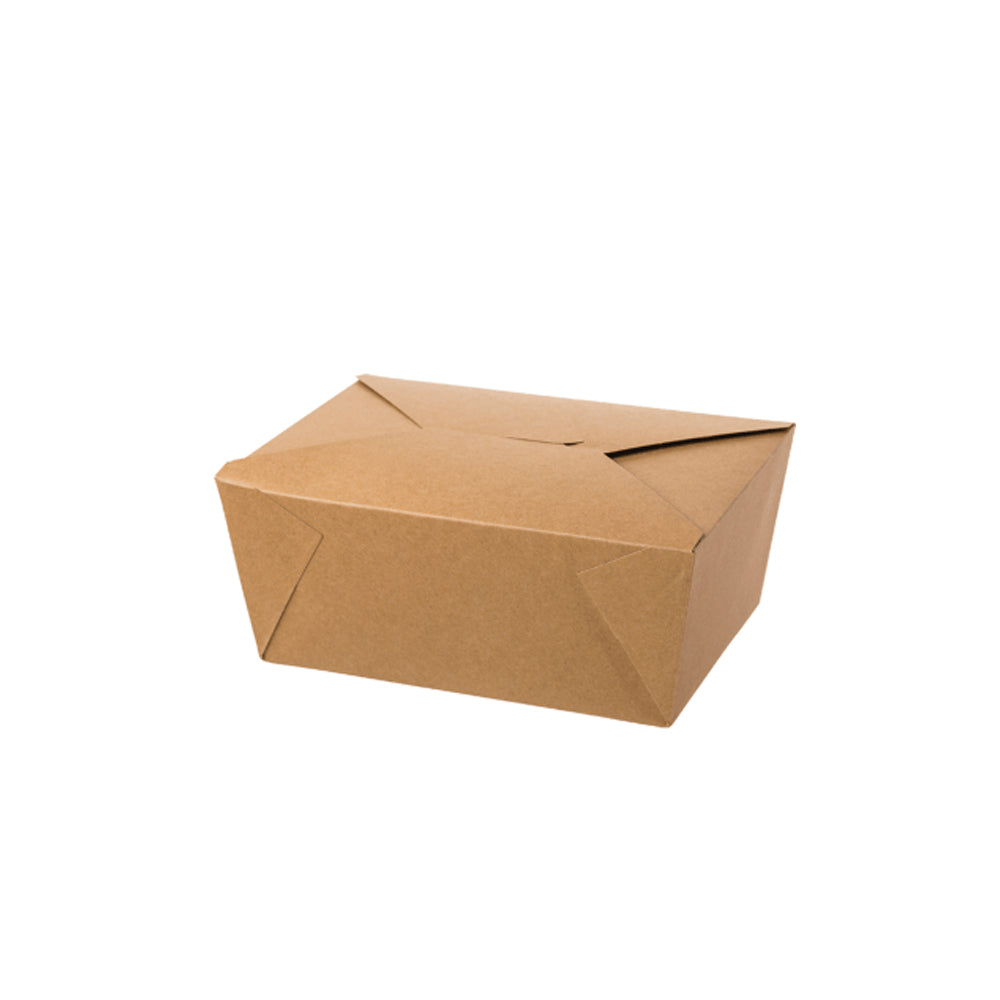 纸板餐盒 尺寸 #4 棕色 40 件
