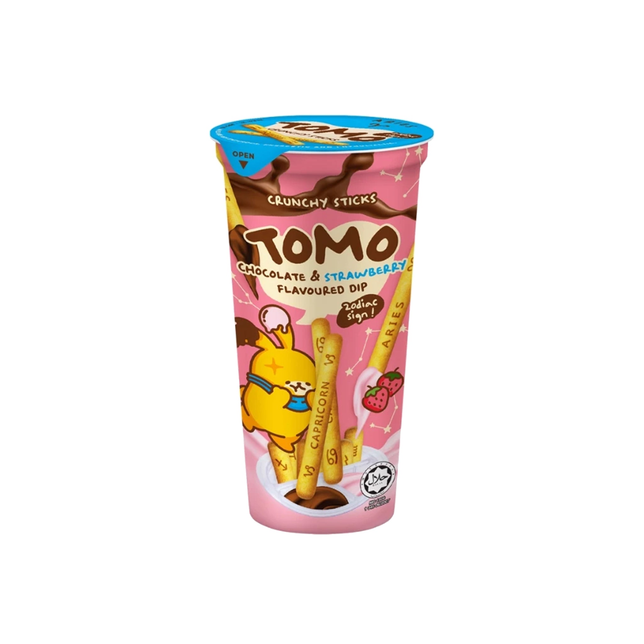 Tomo Crunchy Stick Chocolate & Strawberry 40g