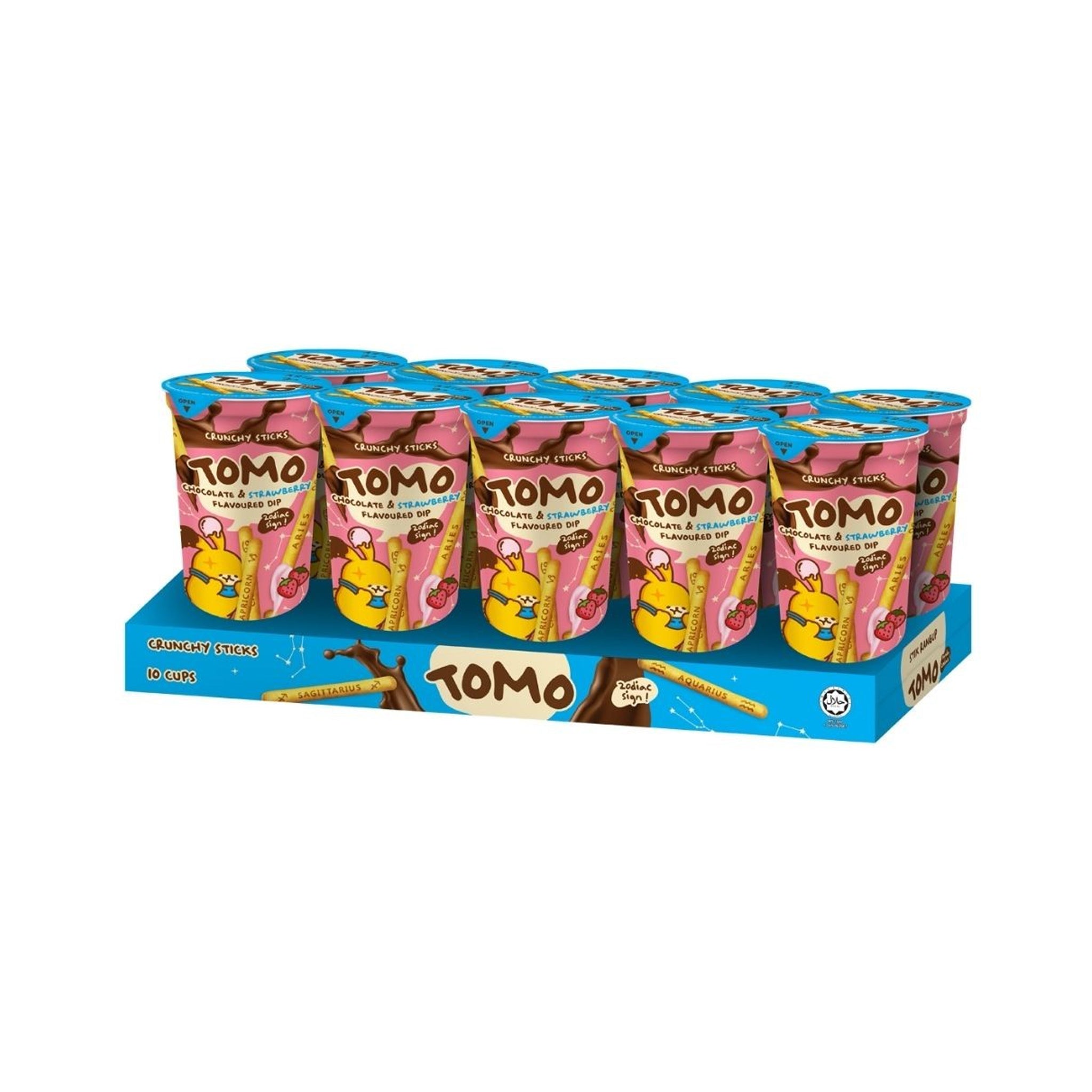 Tomo Crunchy Stick Chocolate & Strawberry 40g