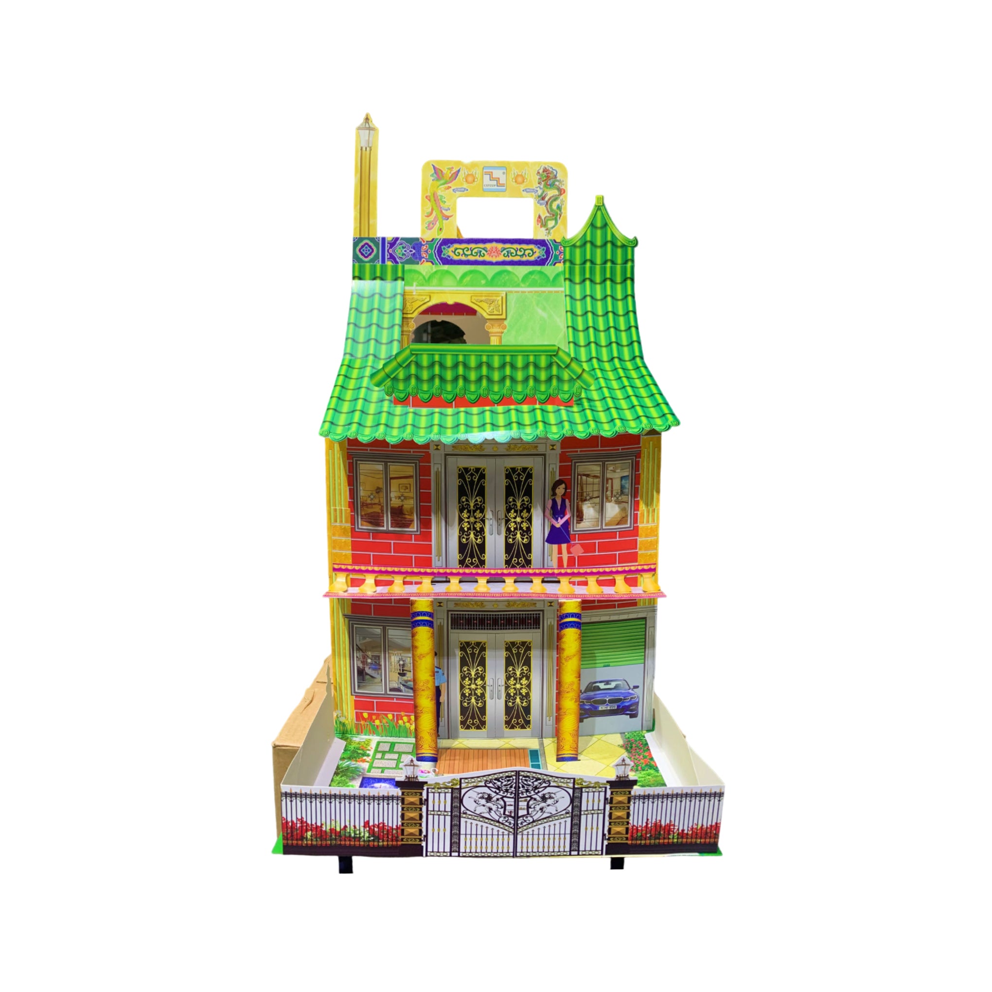 Chinese Joss Paper Three-Storey Villa (Large)