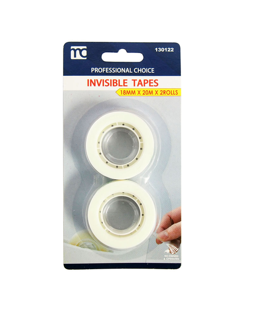 Professional Choice Invisible Tape 18mmx20m 2Rolls