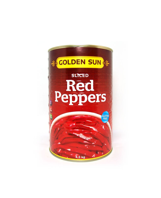 Golden Sun Sliced Red Peppers 4.1kg