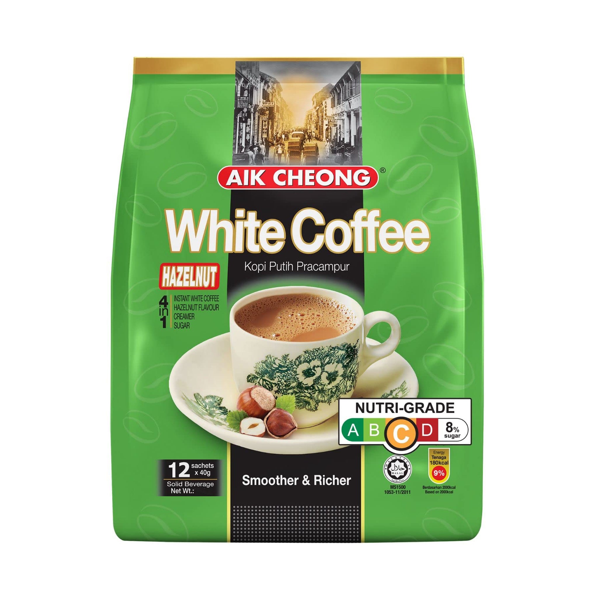 4in1 White Coffee Hazelnut 12's x 40g