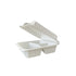 Biodegradable PP Container 3 Compartment 9"x9"x3.3" 50pcs