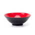 Melamine Ramen Bowl Ribbed Red/Black 22.5cmx6.8cm