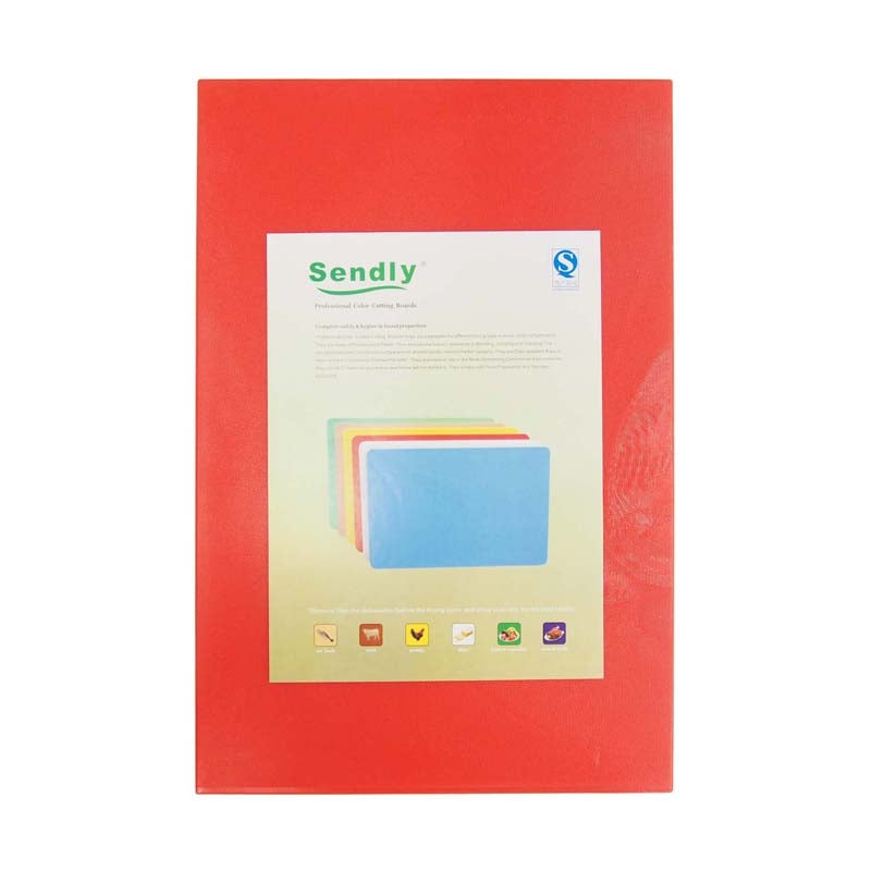 Plastic Cutting Board Red 43X28.5X1.5cm