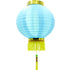 Decorative Silk Lantern Round Blue 8"