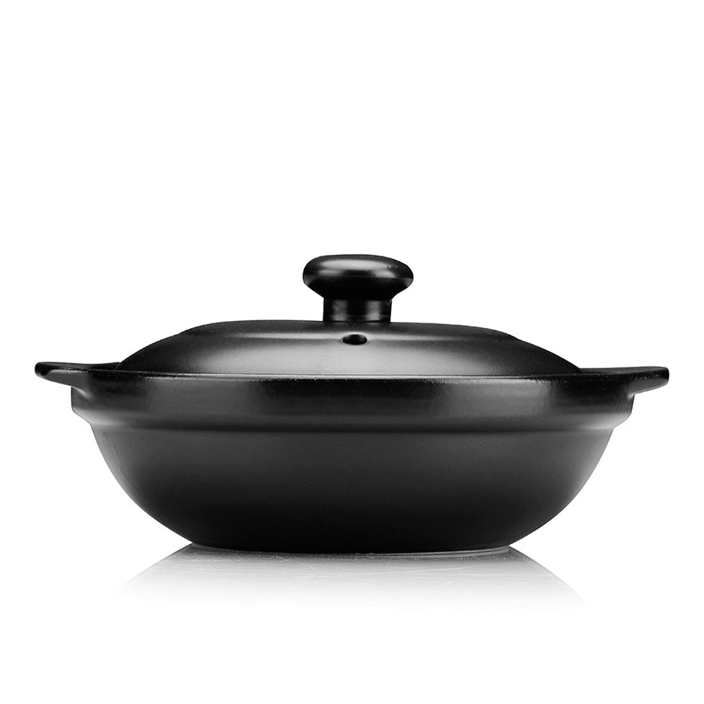 中号黑色陶罐 8 英寸 19 厘米 750 毫升