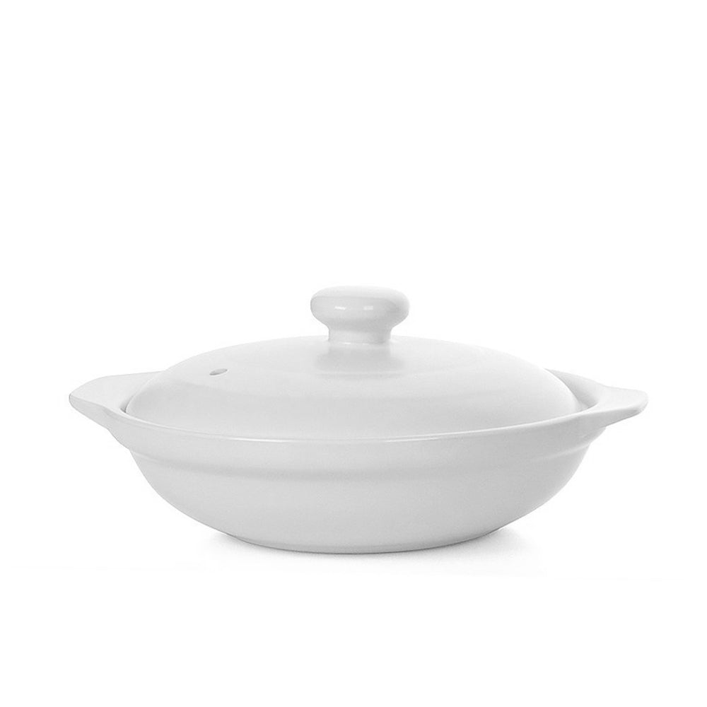 中号白色陶罐 8 英寸 19 厘米 750 毫升