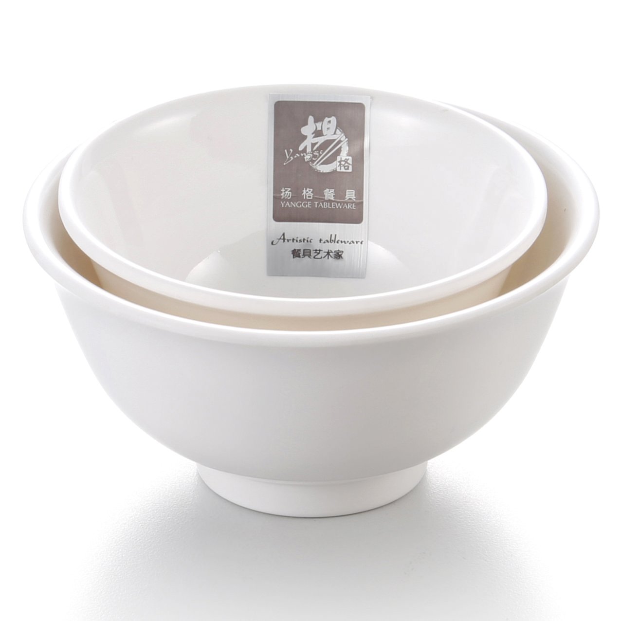 Melamine Flared Bowl White 4.5"