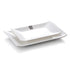 Melamine Rect Shallow Plate White 9''