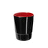 Melamine Tea Cup Tall Red/Black 7.2cmx9.4cm