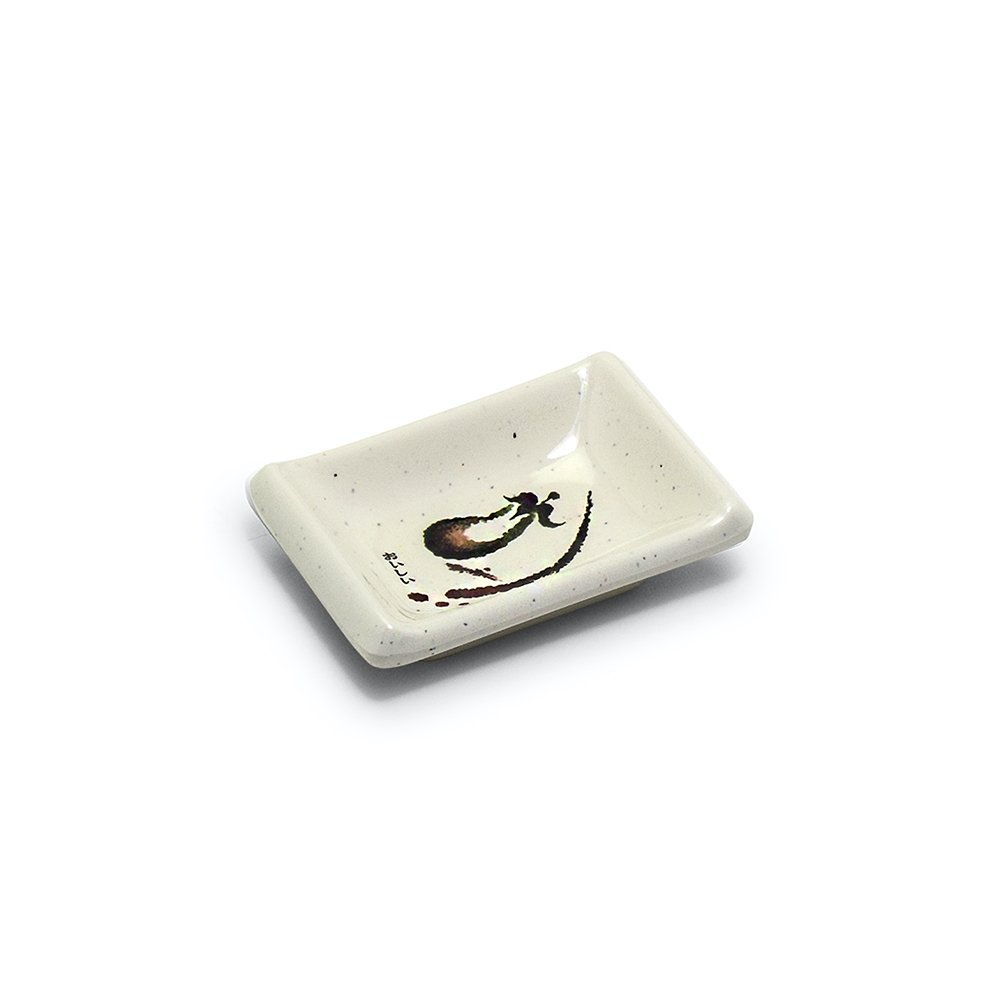 密胺长方形酱汁碟 茄子 小