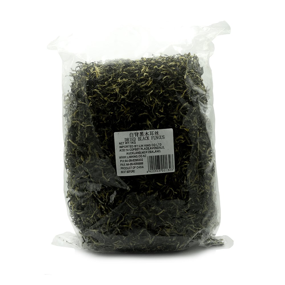Dried Black Fungus Wood Ear Strips 1kg