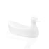 Crockery Duck Shape Platter White 14"