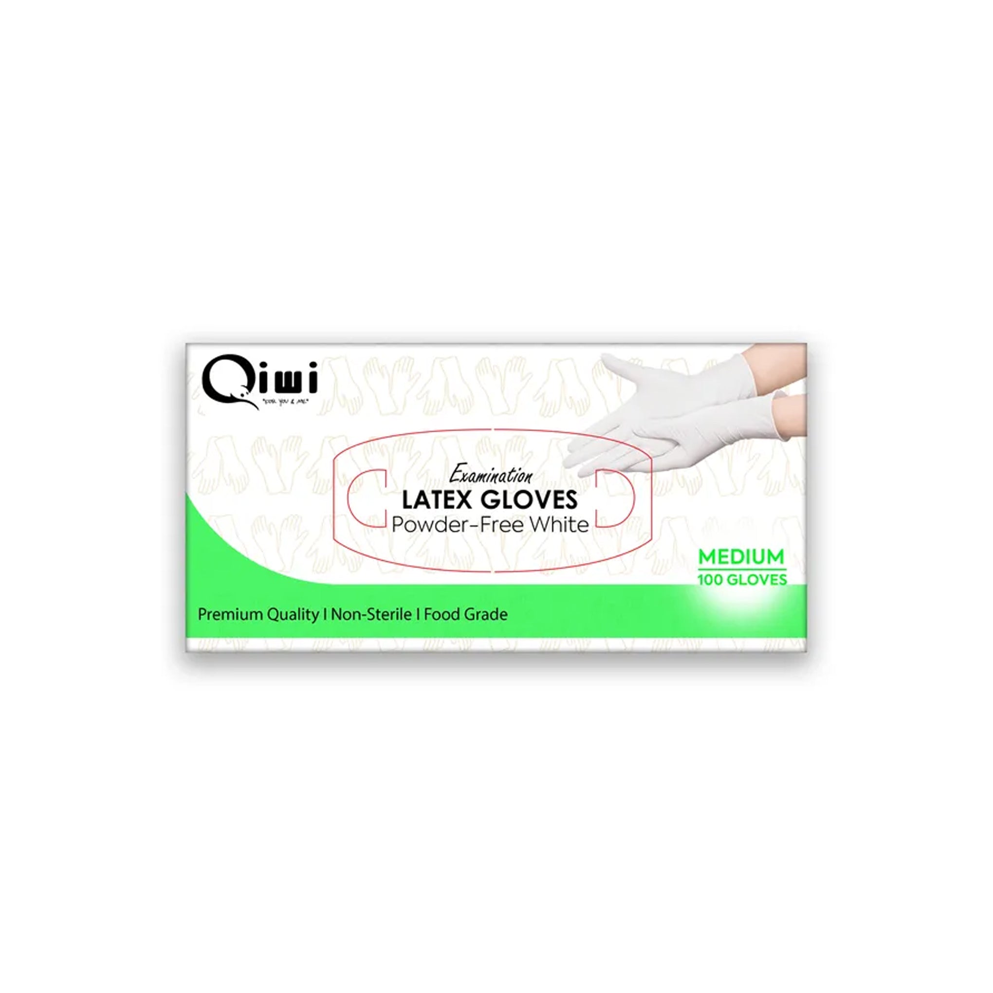 Latex Gloves Powder Free (Medium) 100pcs