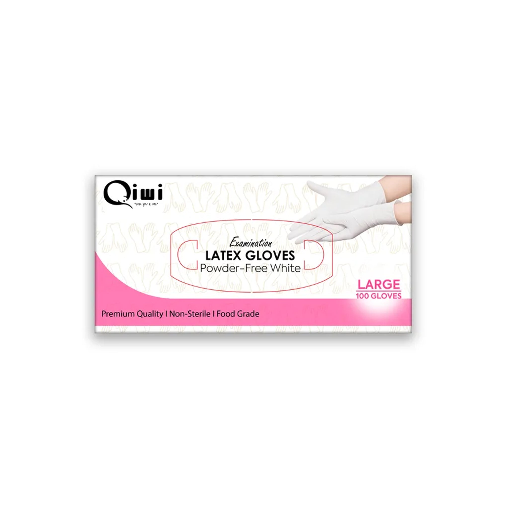 Latex Gloves Powder Free (Large) 100pcs