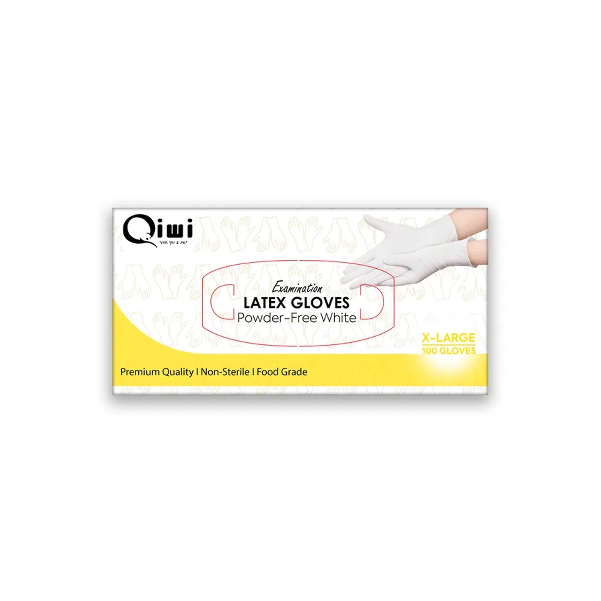 Latex Gloves Powder Free (Extra Large) 100pcs