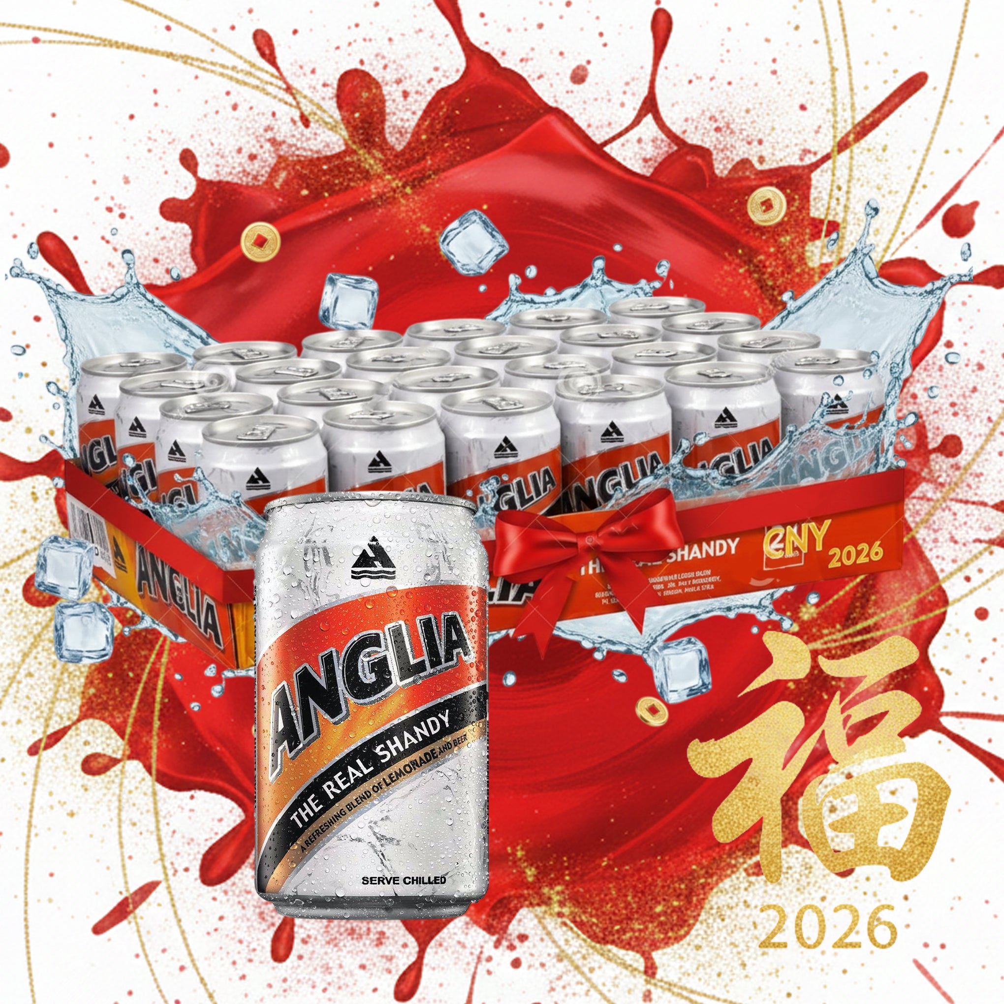 Chinese New Year Value Pack – Anglia The Real Shandy 320ml (Carton)