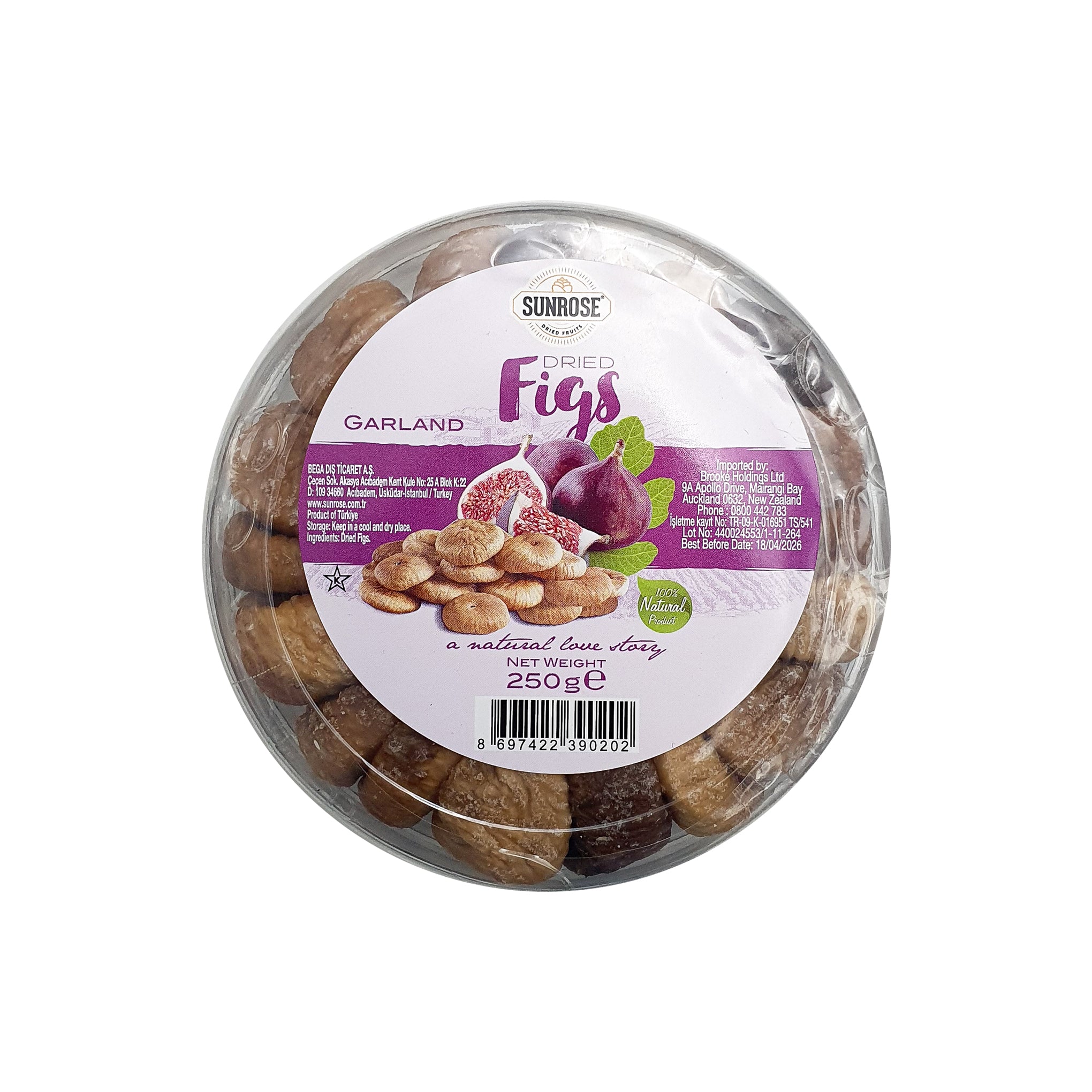 Garland Dried Figs 250g