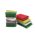 Assorted Colour Scrubbing Pads 4pcs