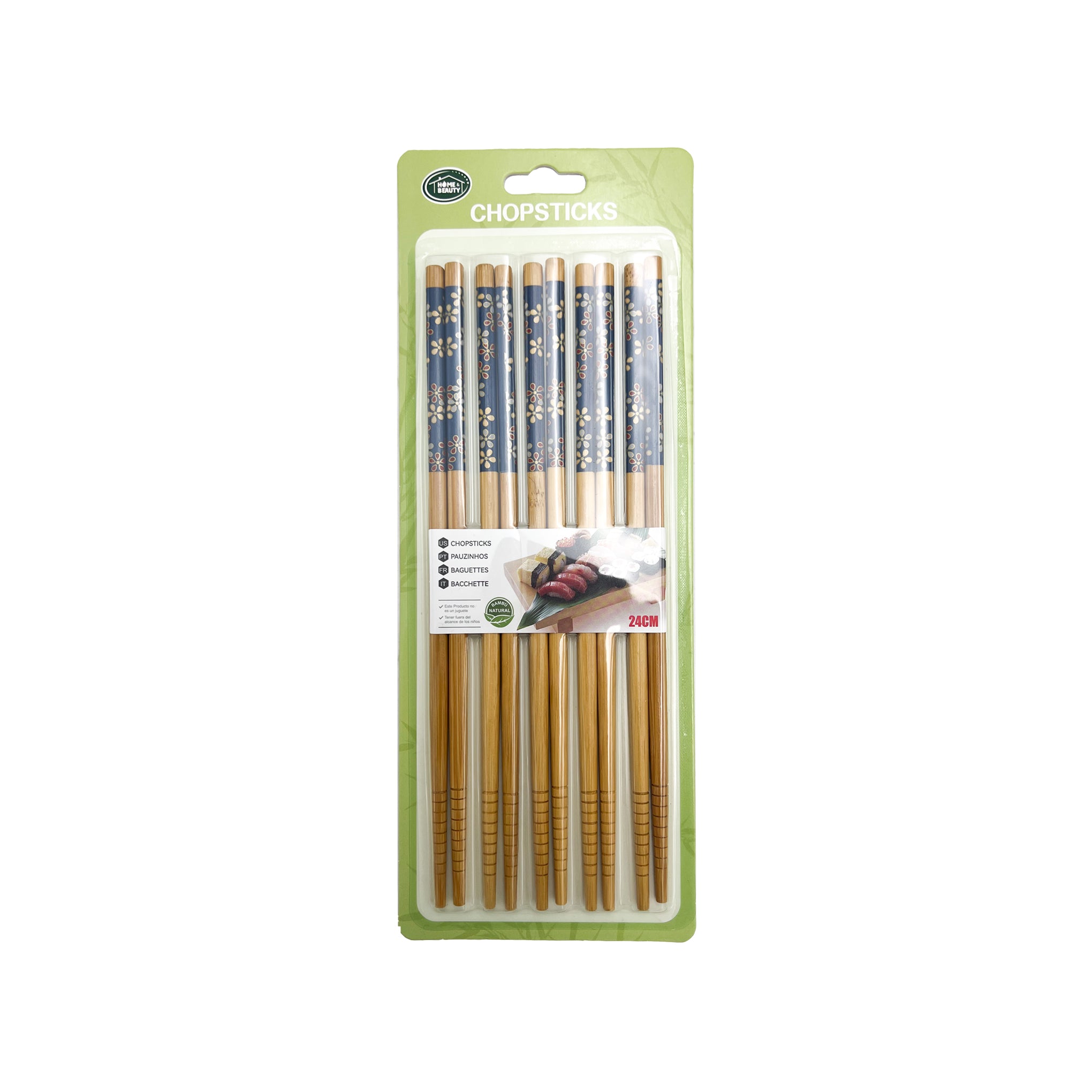 Wooden Chopsticks 24cm 5pairs