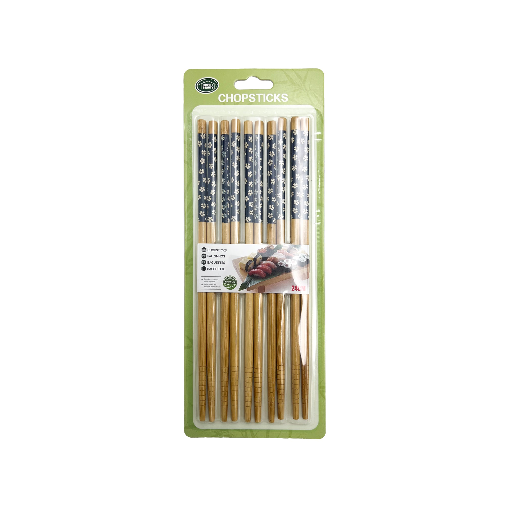 Wooden Chopsticks 24cm 5pairs