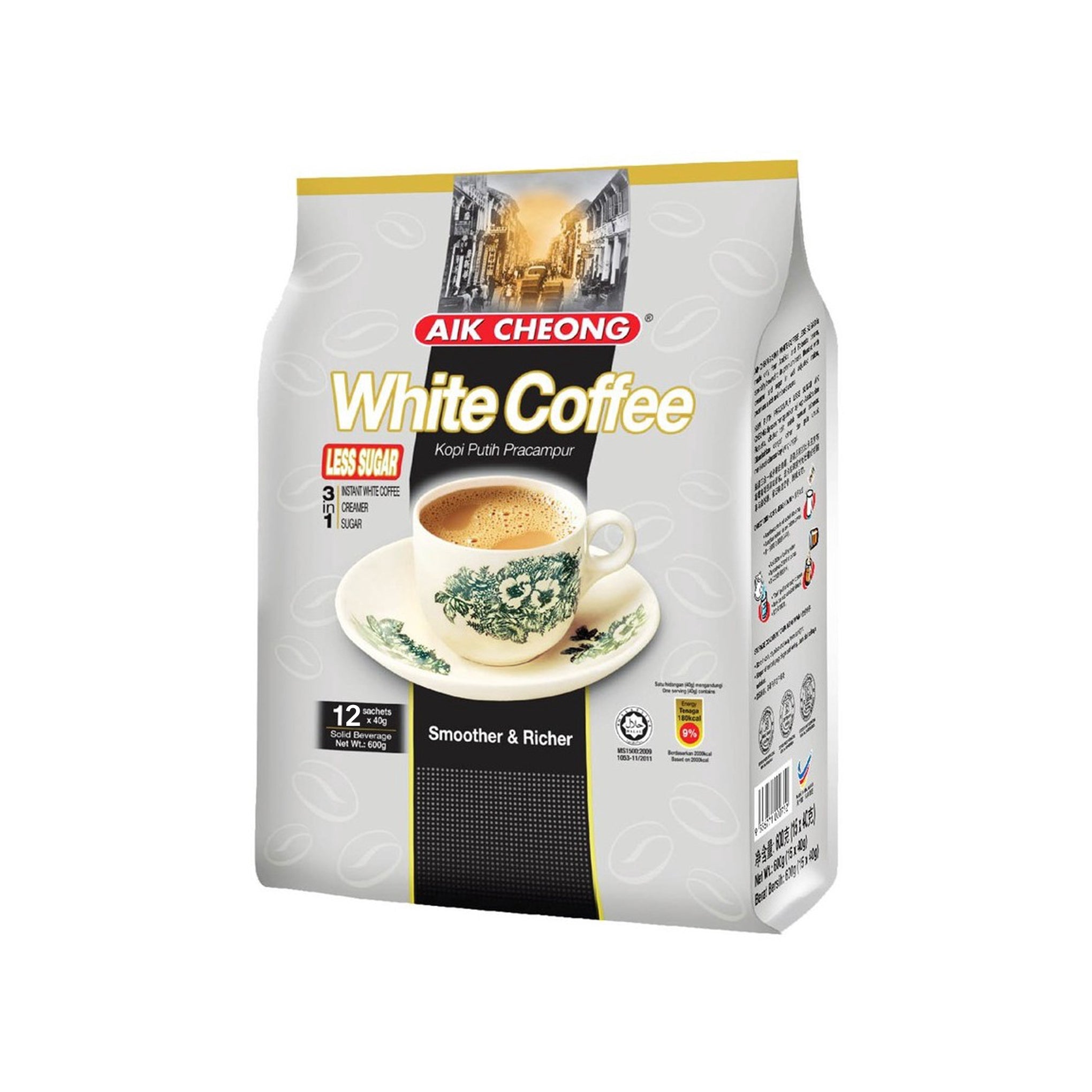 3in1 White Coffee (Less Sugar) 12's x 40g