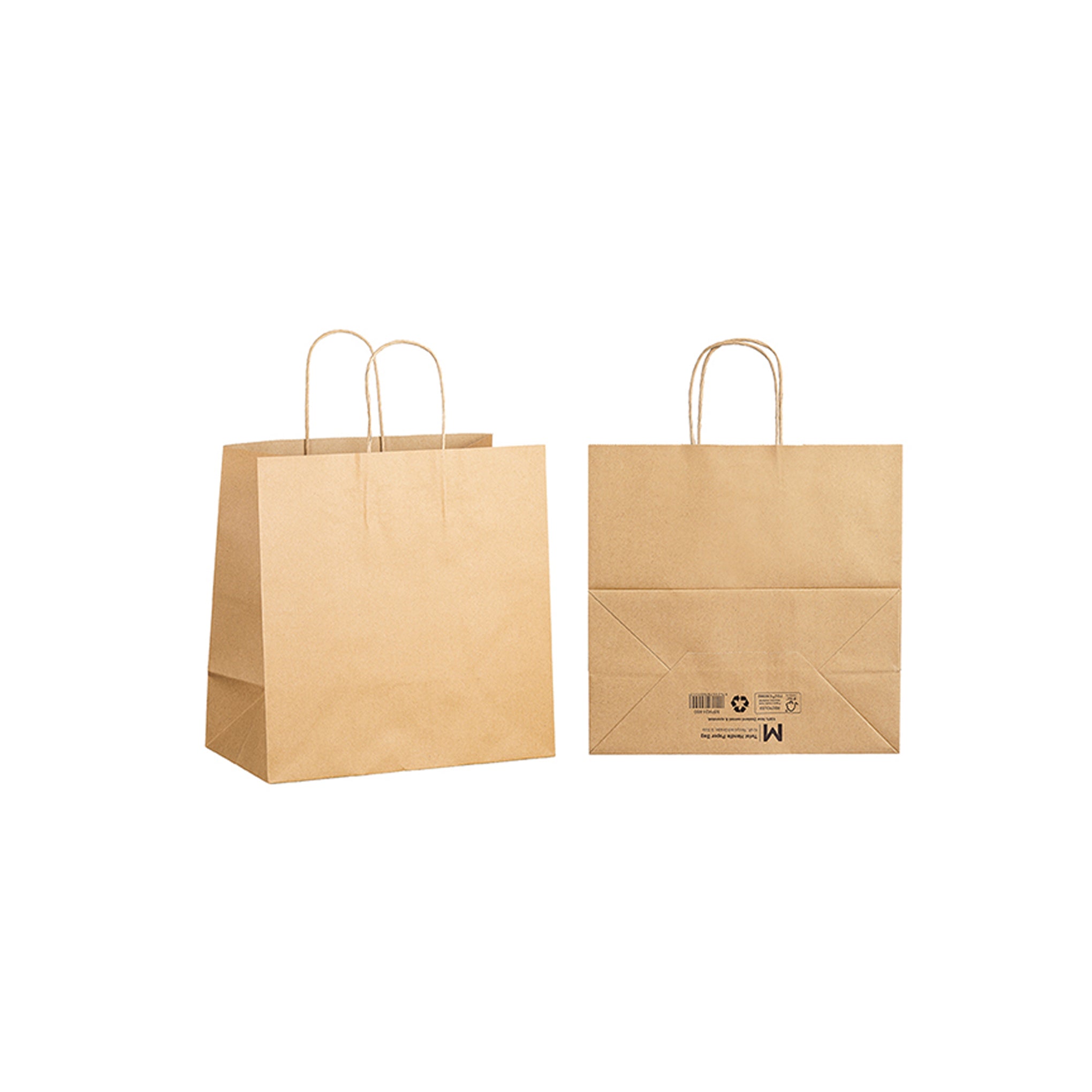 Brown Paper Bag Twist Handle (S) 25pcs