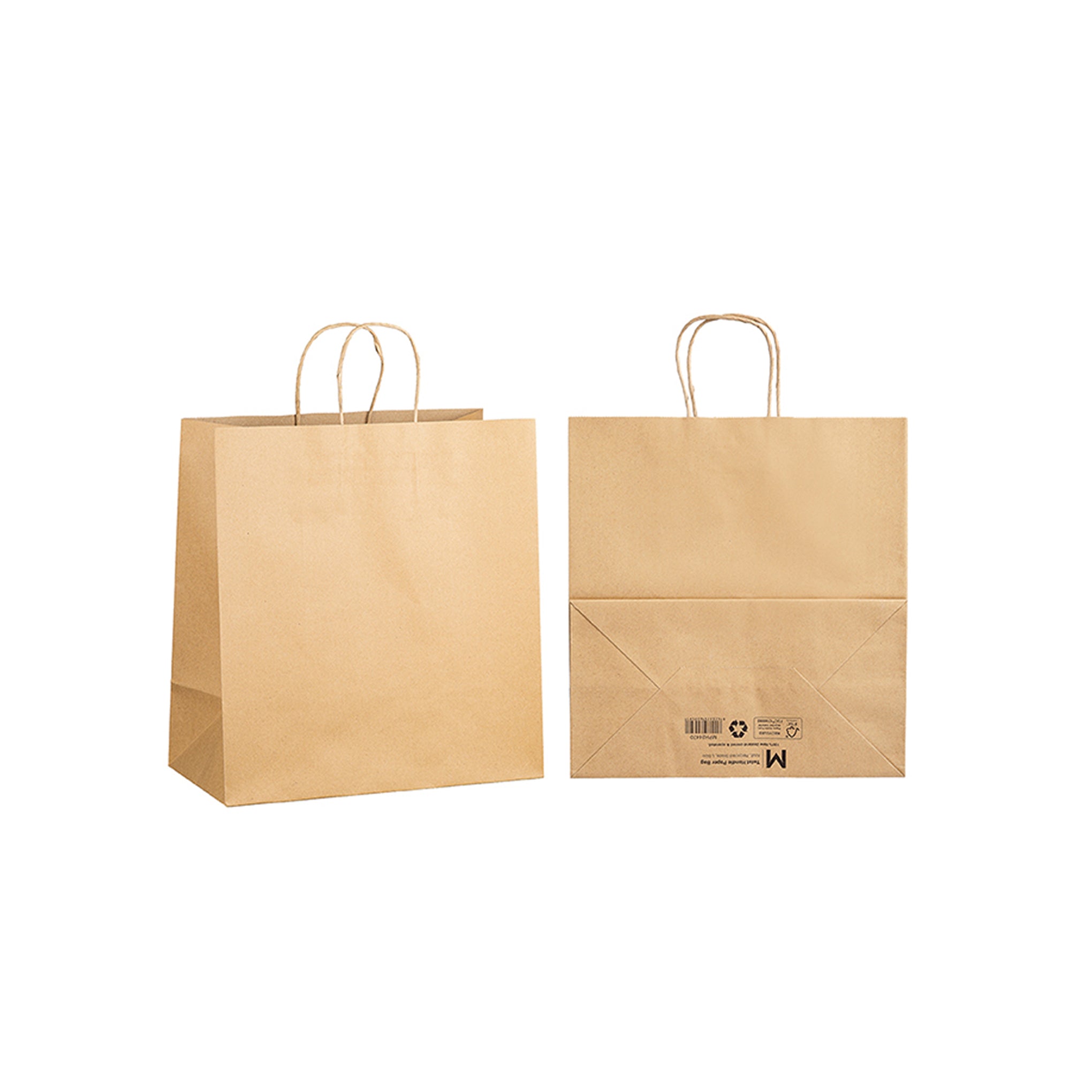 Brown Paper Bag Twist Handle (L) 25pcs