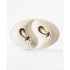 Melamine Sauce Dish 2-Compartment Eggplant