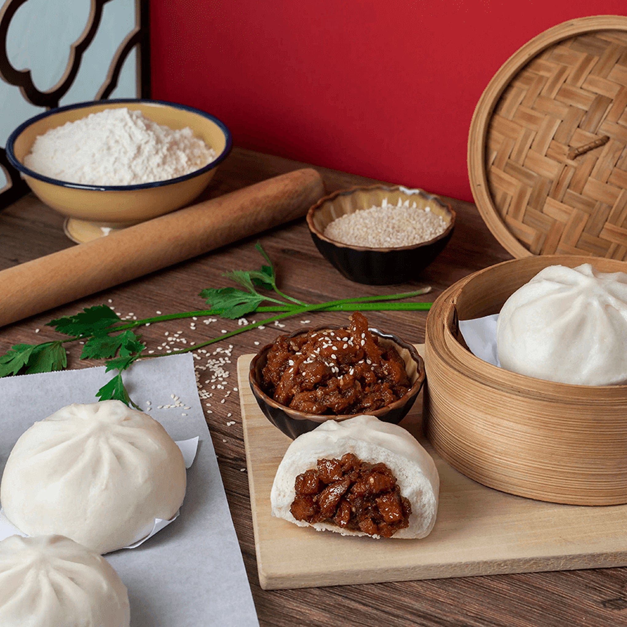 Vegetarian BBQ Buns 480g