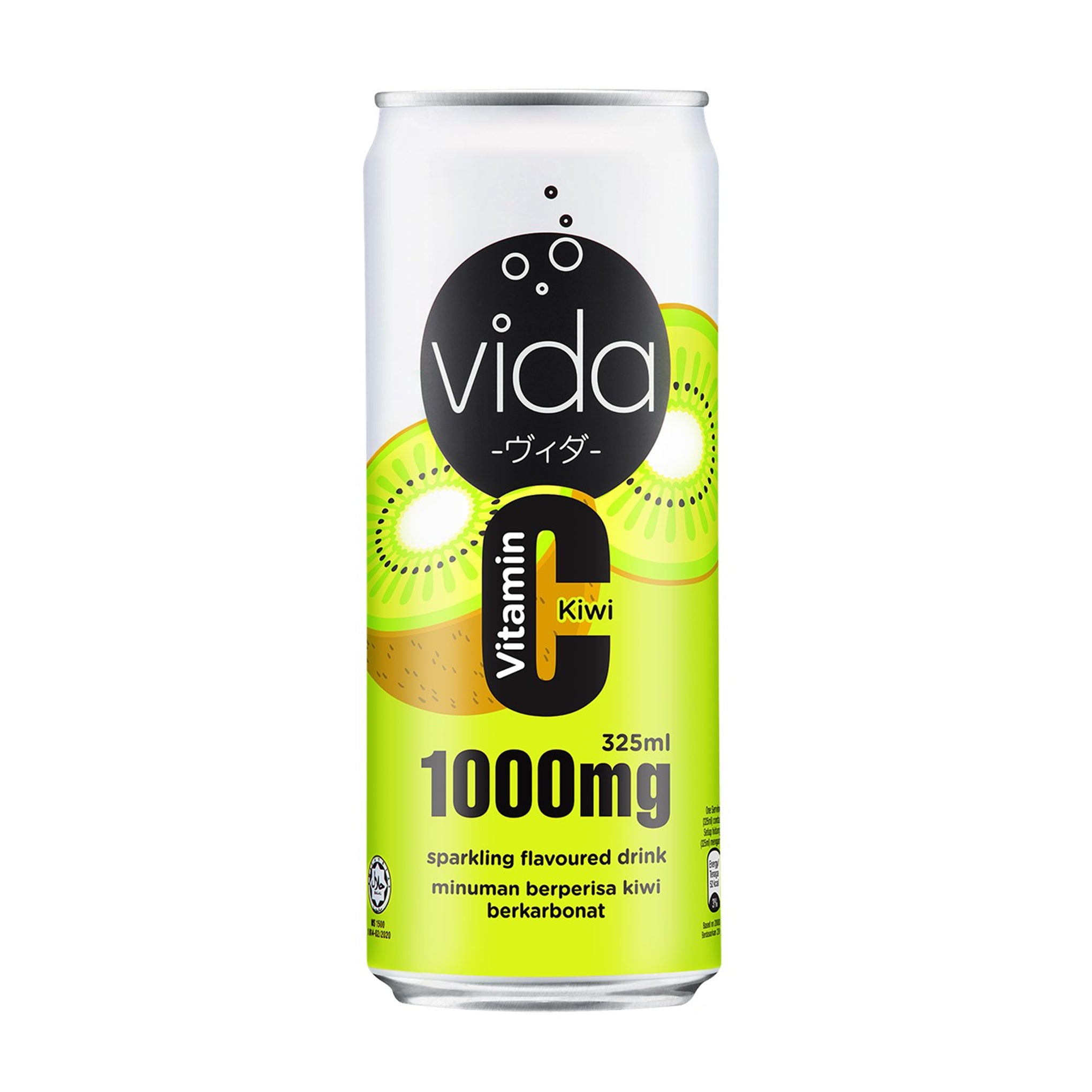 Vitamin C Sparkling Kiwi Flavoured Drink 325ml