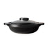 Clay Pot Shallow Black 9" 700ml