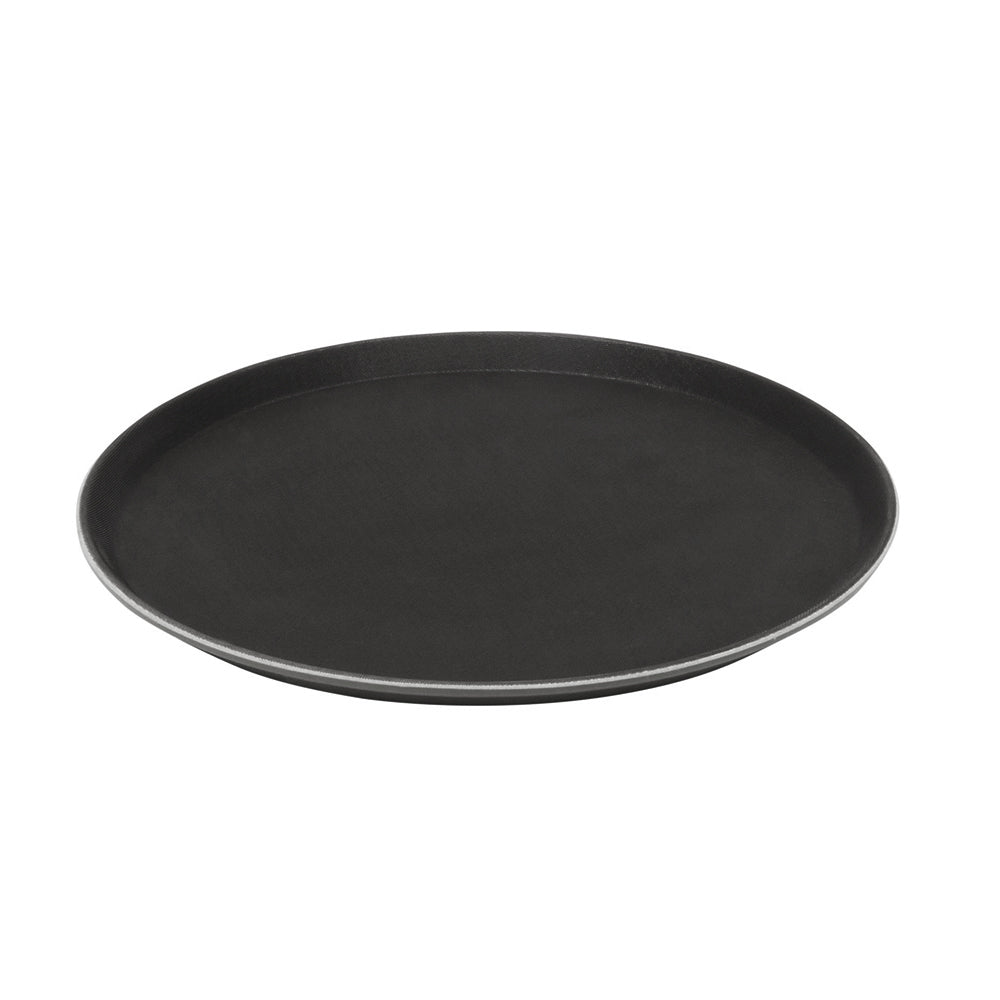 Catering Tray Round Non Slip Black 35.5cm