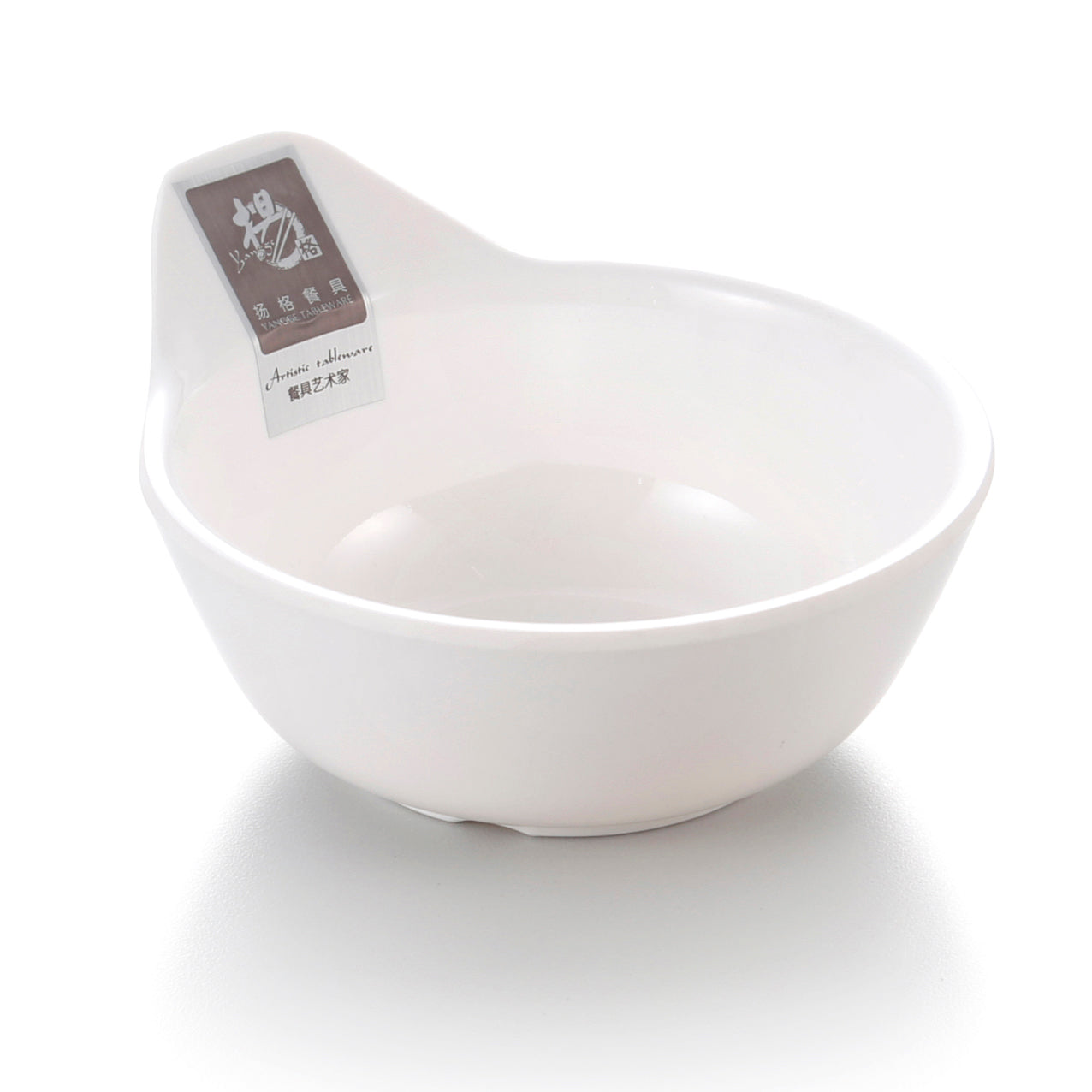 Melamine Soup Bowl With Lid (White) 4.5"