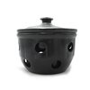 Clay Pot With Burner & Lid No.15 (Black)