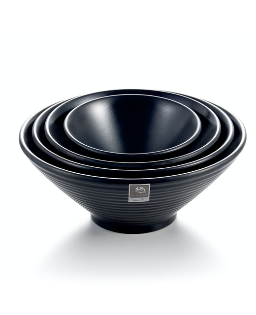 Melamine Open Flared Bowl (Black)