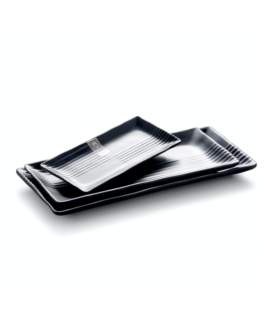 Melamine Rectangle Platter (Black)