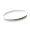 Melamine Oval Shallow Plate (White)