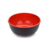 Melamine Deep Ribbed Bowl (Red & Black)