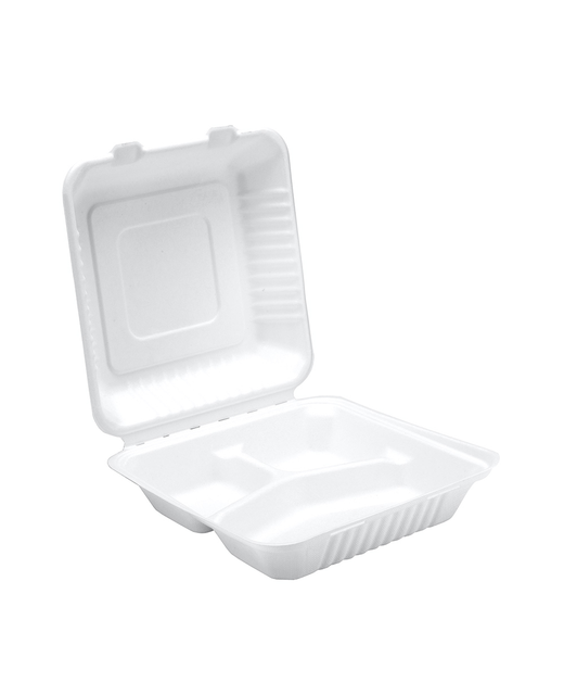 Biodegradable 3 Compartment Box